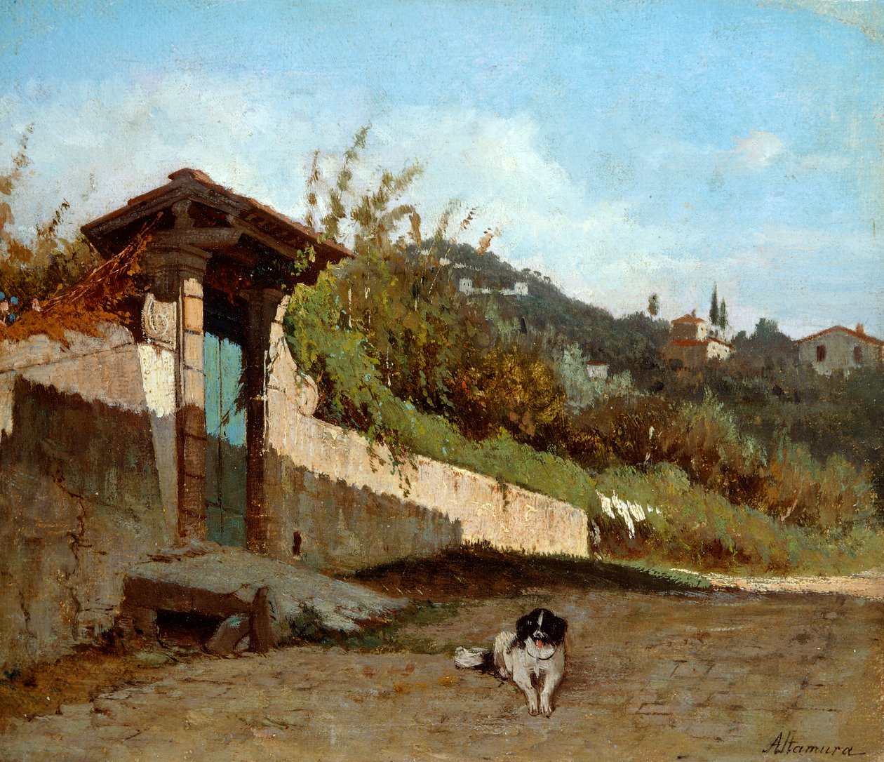 Portico of Tuscan villa by Saverio Altamura