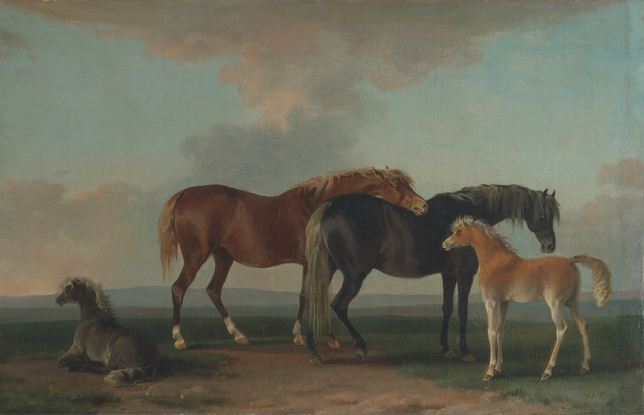 Mares and Foals, facing right by Sawrey Gilpin