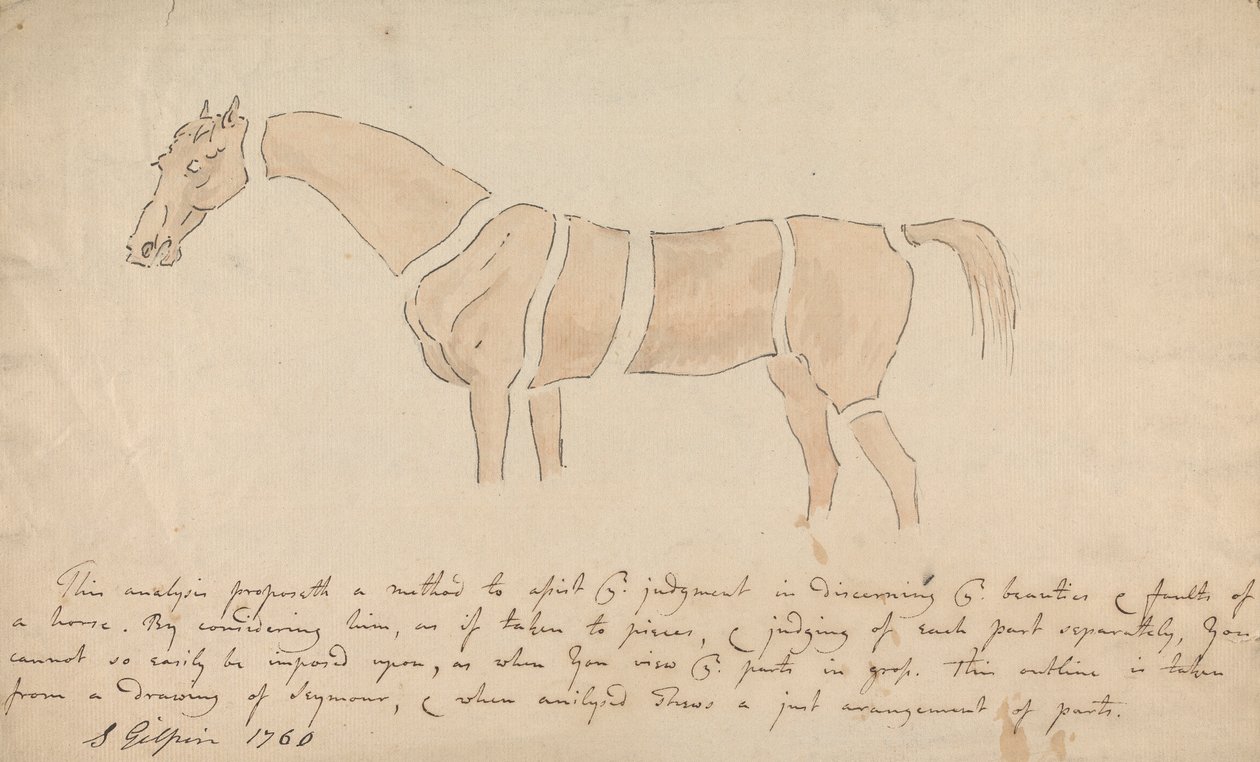 Parts of the Properly Proportioned Horse by Sawrey Gilpin