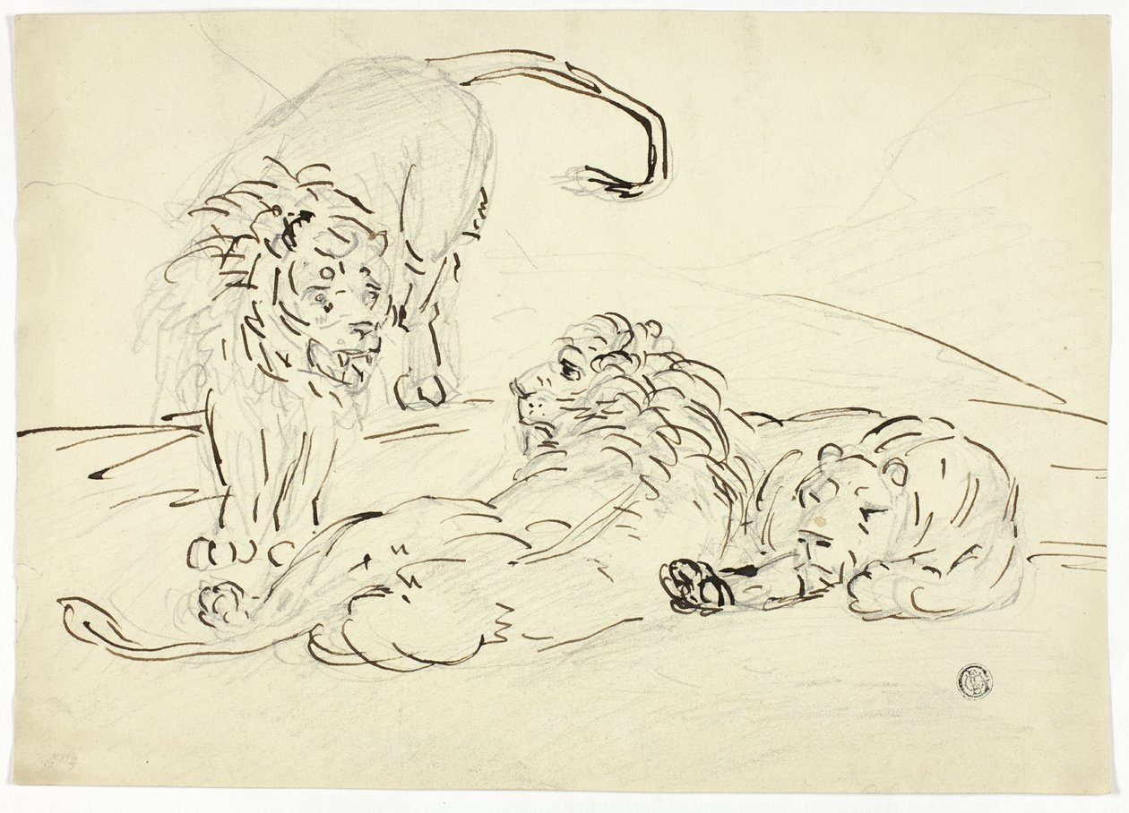 Three Lions by Sawrey Gilpin