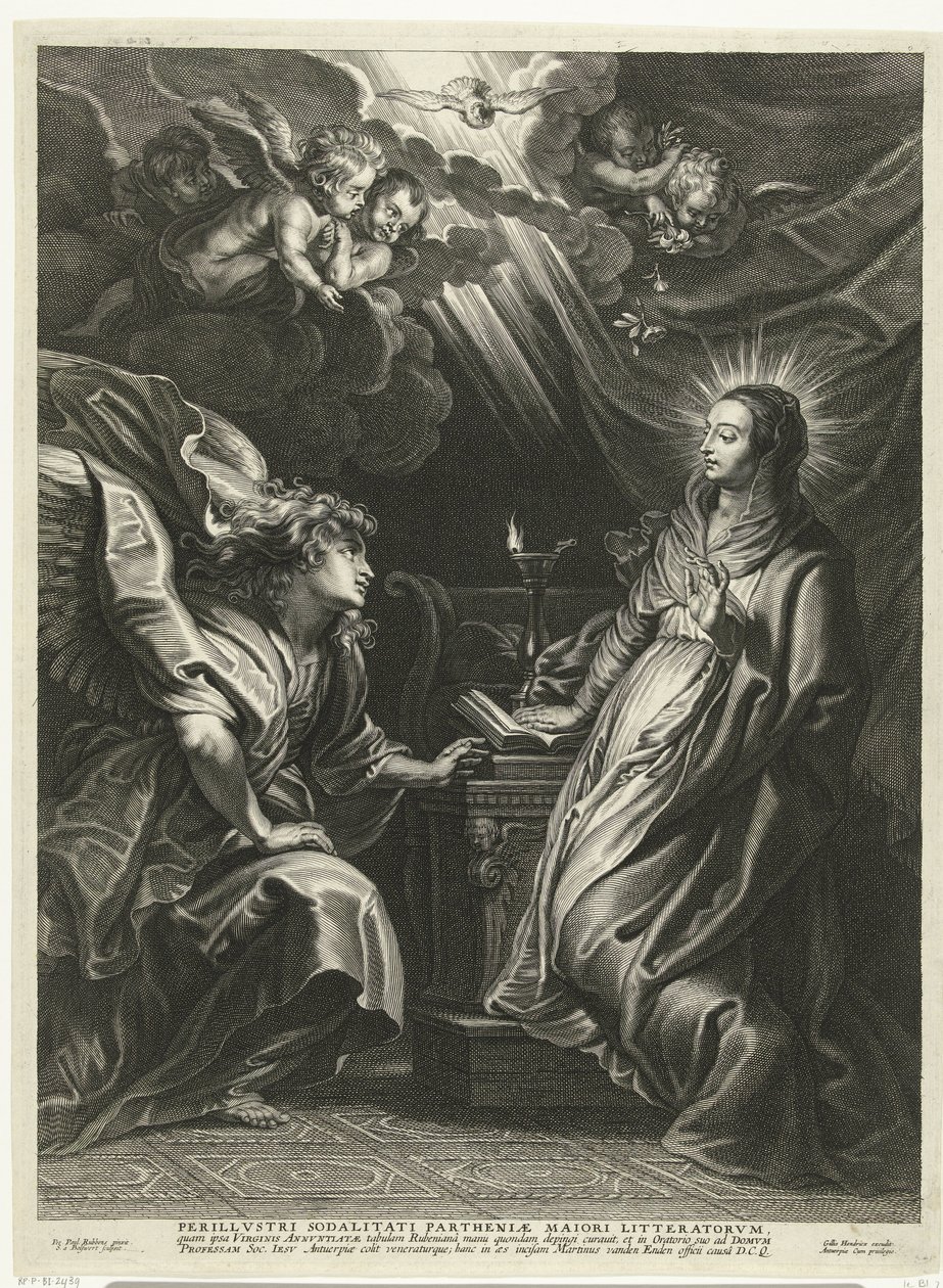 Annunciation by Schelte Adamsz. Bolswert