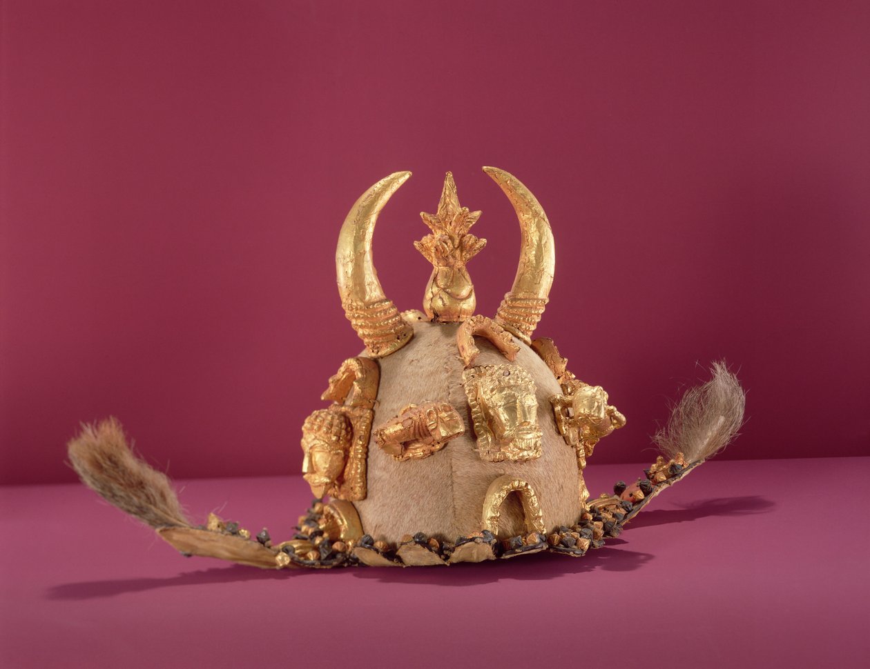 Asante Helmet Worn by Officials, from Ghana by School African