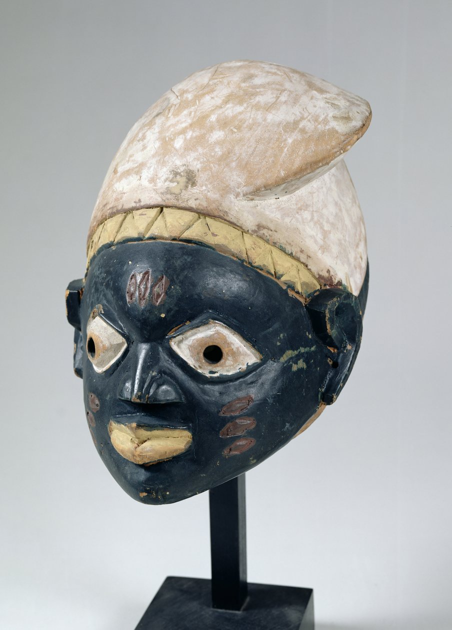 Gelede Mask from the Yoruba Society, Nigeria by School African