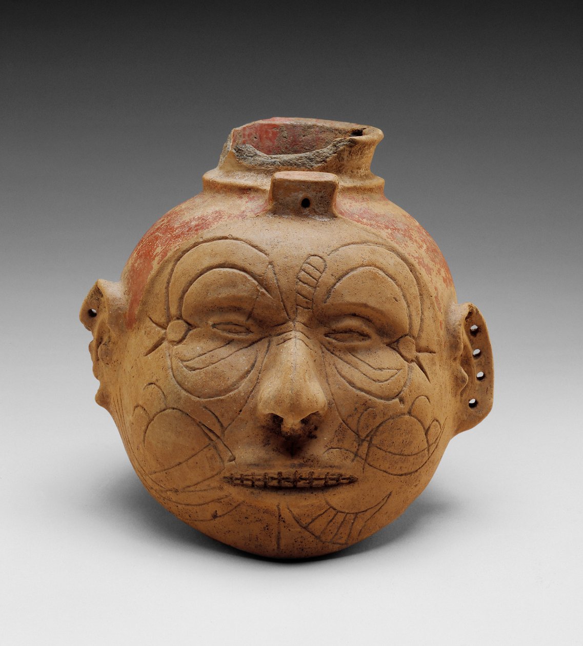 Head Effigy Vessel by School American