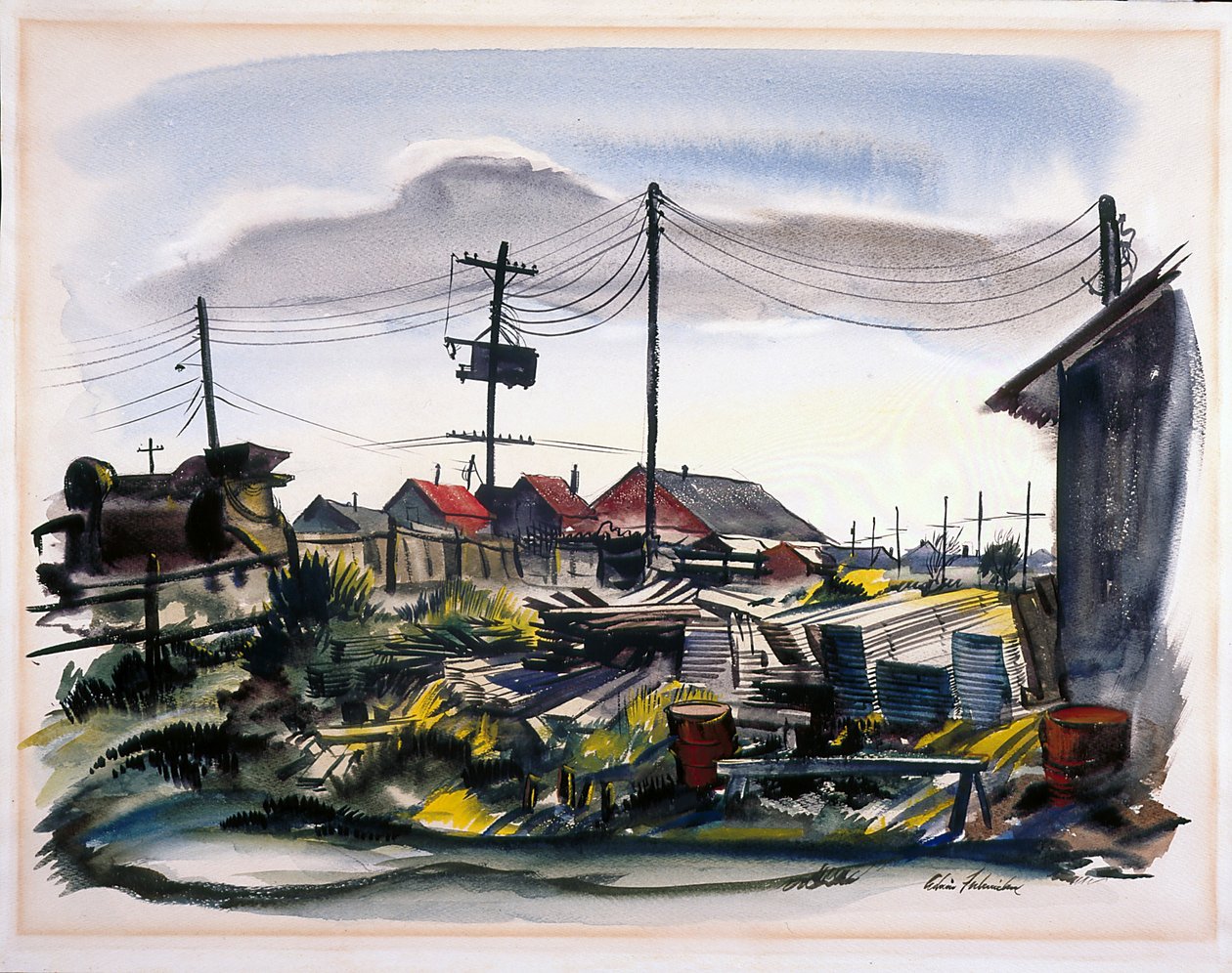 Lumber Camp by School American