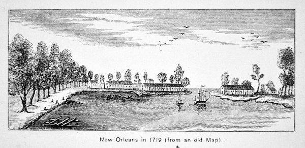 New Orleans in 1719 by School American