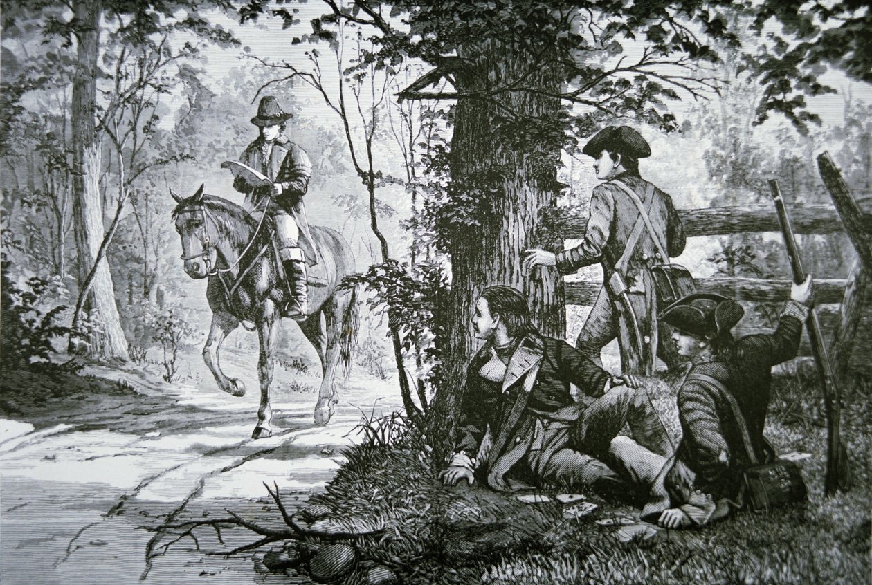The capture of Major John Andre by School American