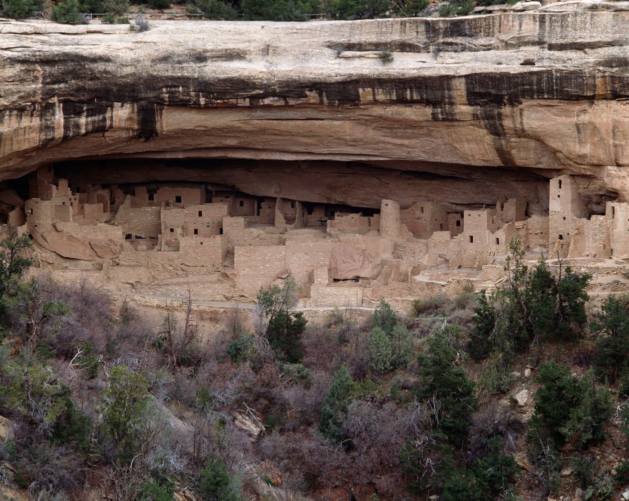 View of the Cliff Palace Site by School Anasazi