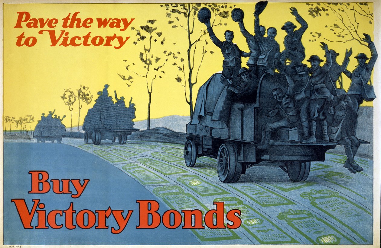 Buy War Bonds. Pave the Way to Victory by School Canadian