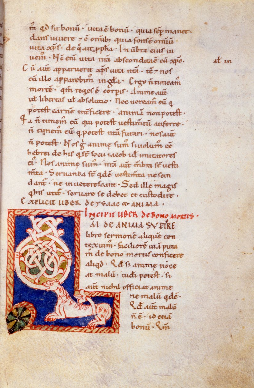 Miniature Old Testament Page (13th Century) by School Carolingian