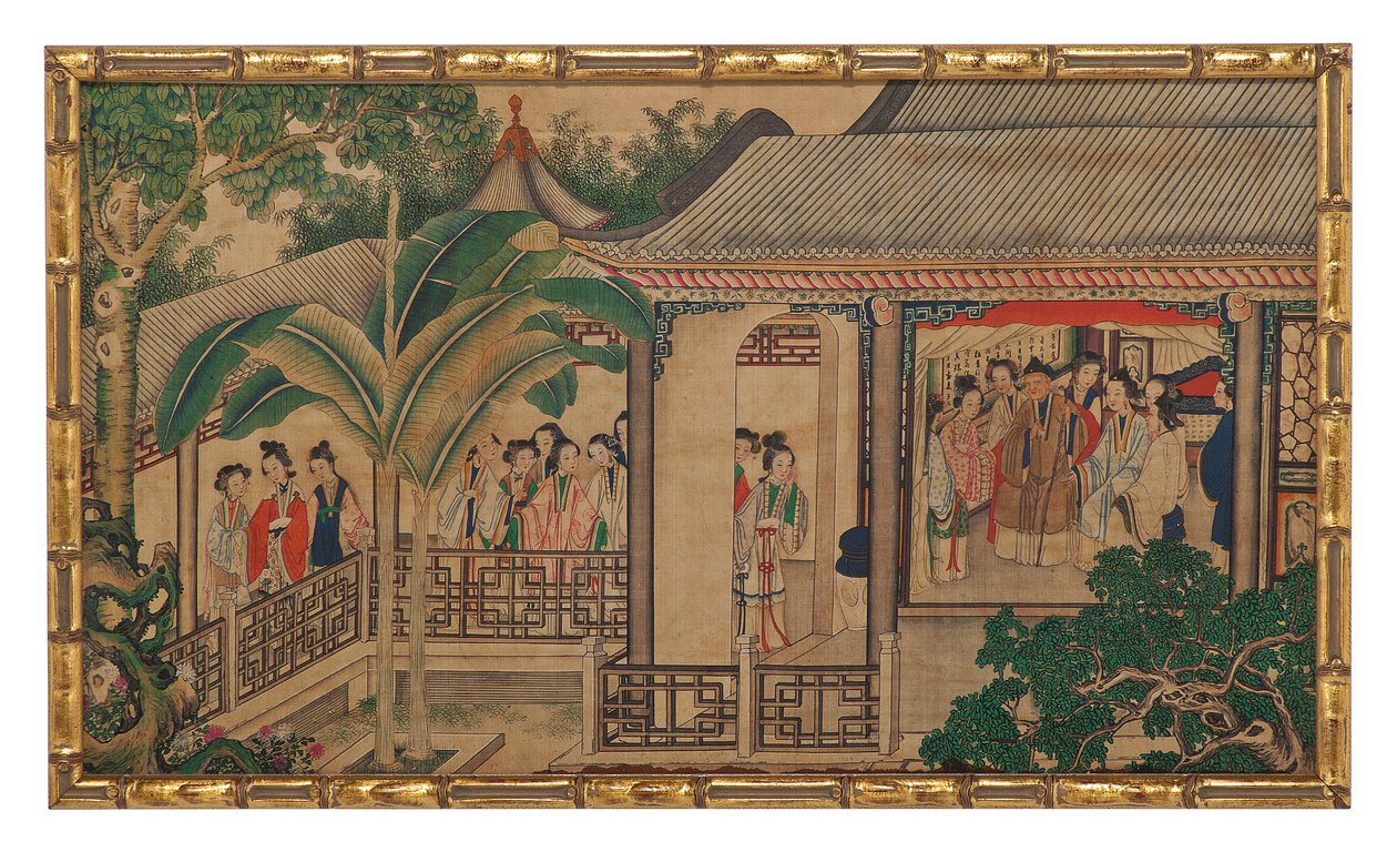 One of Twenty-Four Scenes from Dream of the Red Chamber by School Chinese