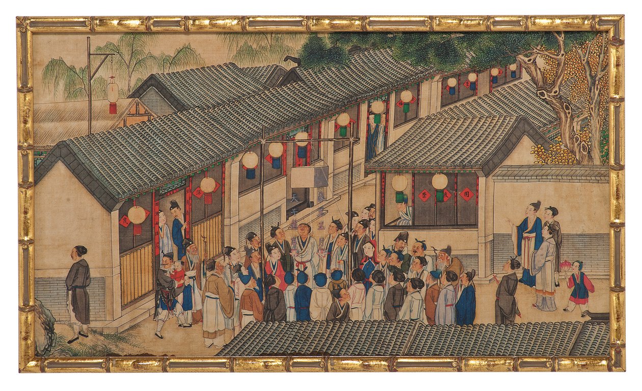 One of Twenty-Four Scenes from Dream of the Red Chamber by School Chinese