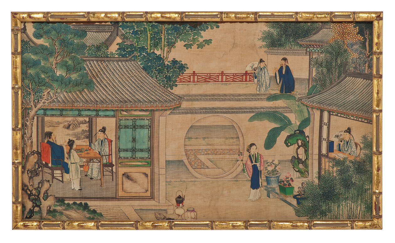 One of Twenty-Four Scenes from Dream of the Red Chamber by School Chinese