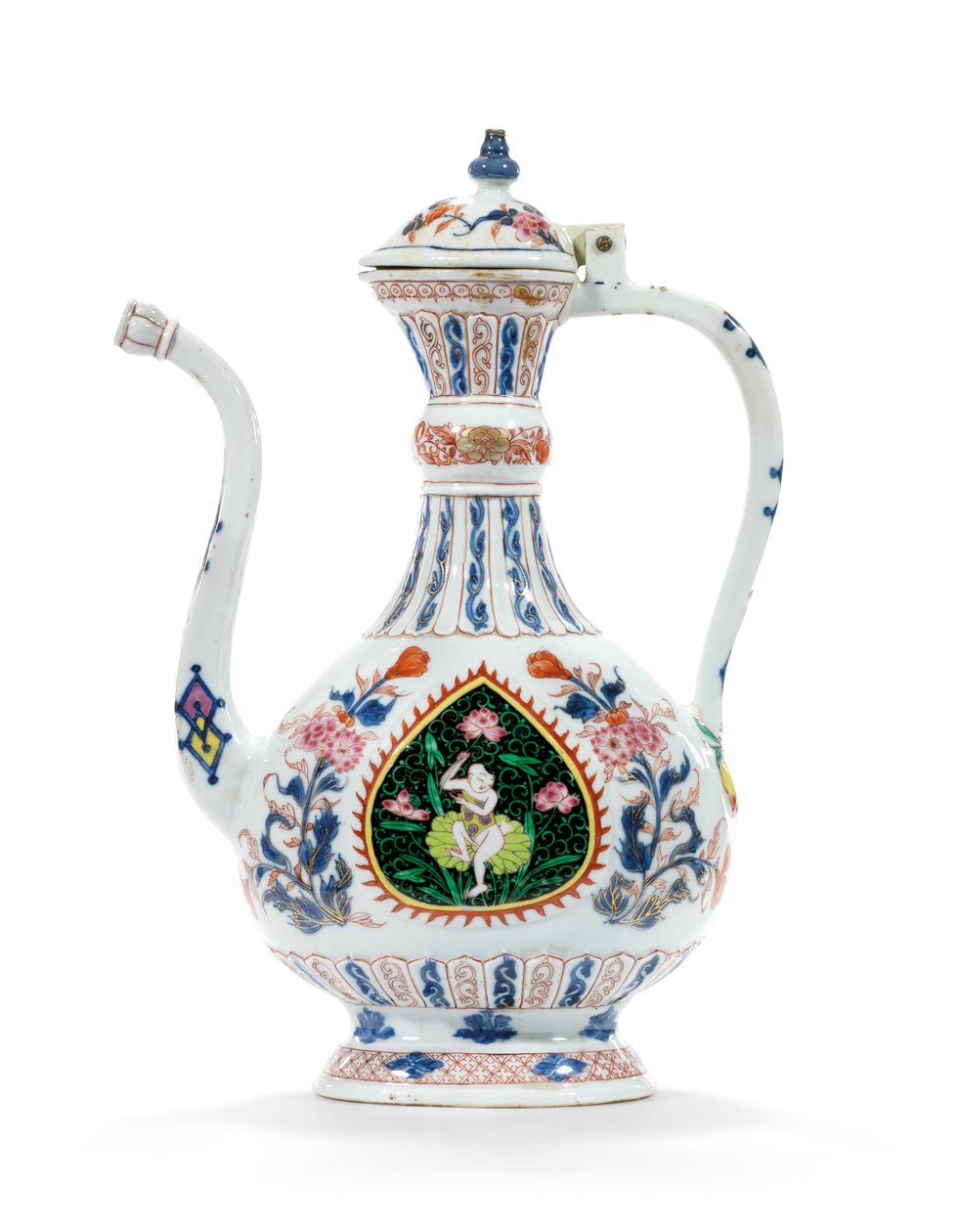 Rose-Imari ewer and cover for the Middle Eastern market, second quarter of the 18th century by School Chinese
