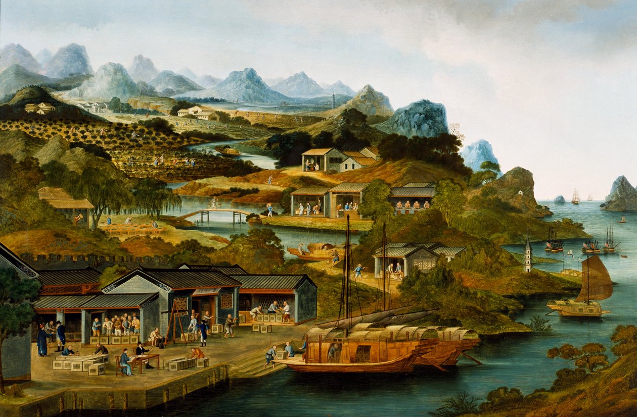 Tea Production in China, Guangzhou, China by School Chinese