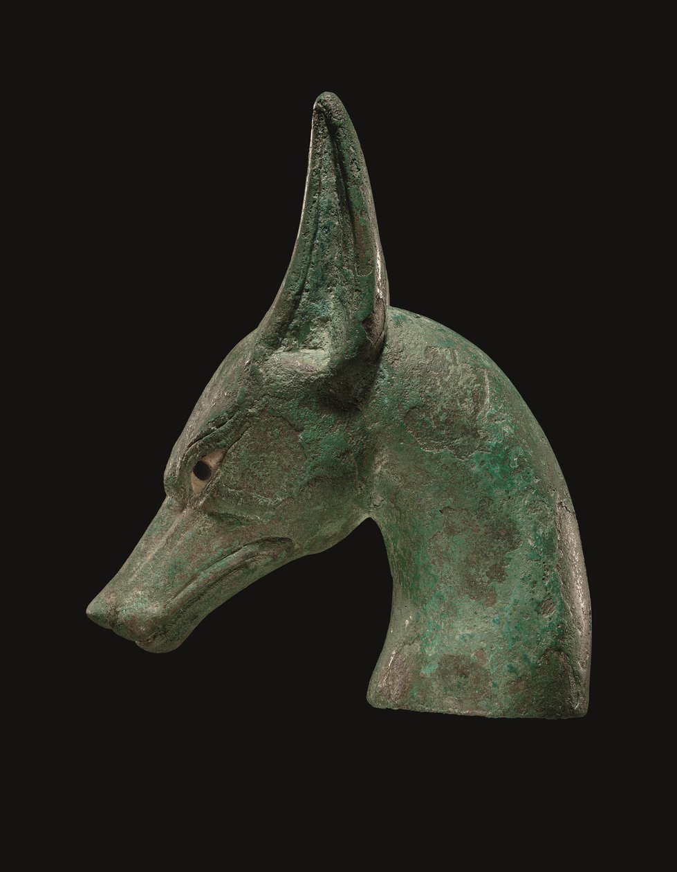An Egyptian Bronze Scepter Finial by School Egyptian