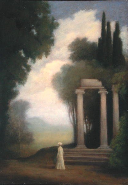 A Figure and a Temple by School English