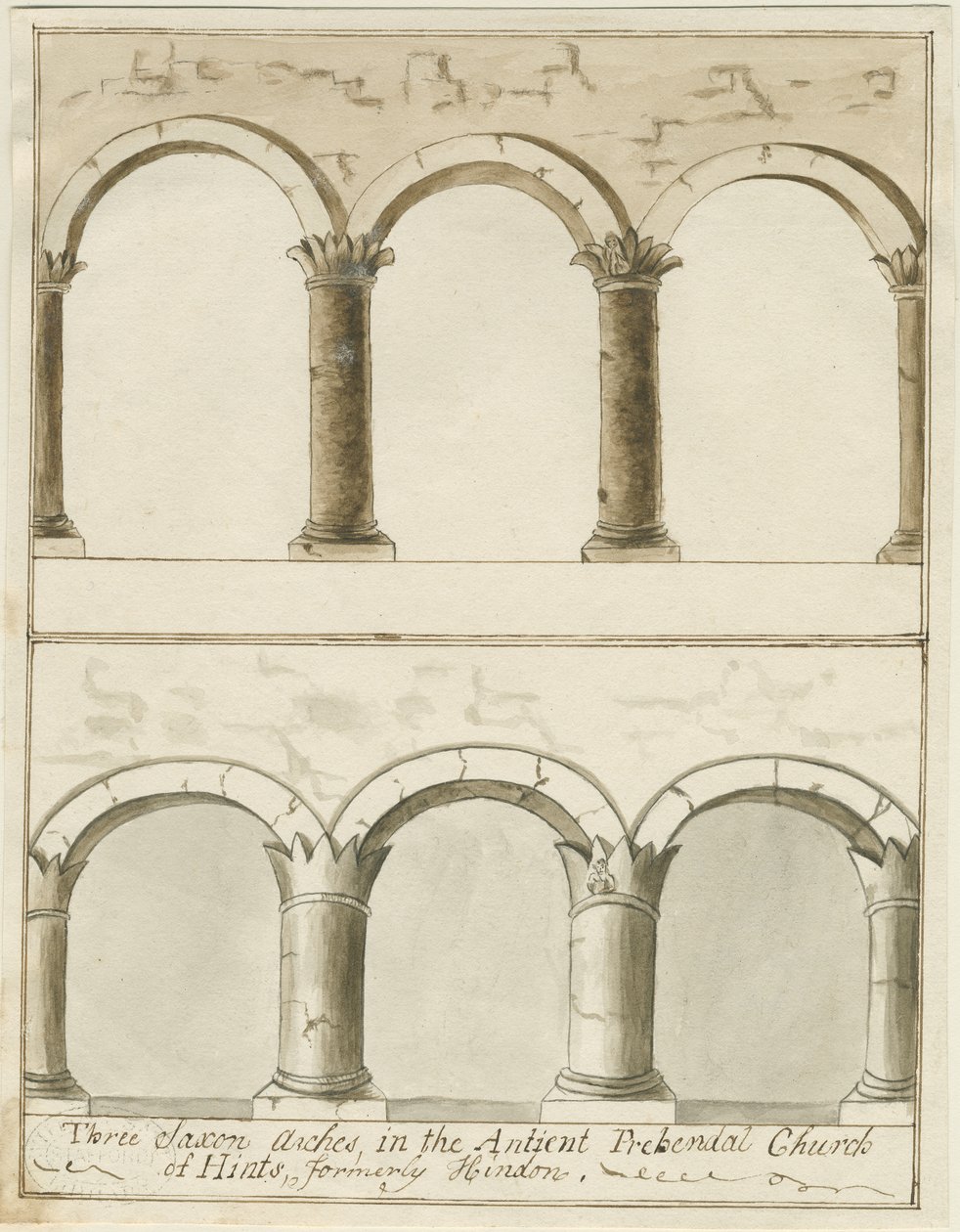 Interior of Hints Church by School English