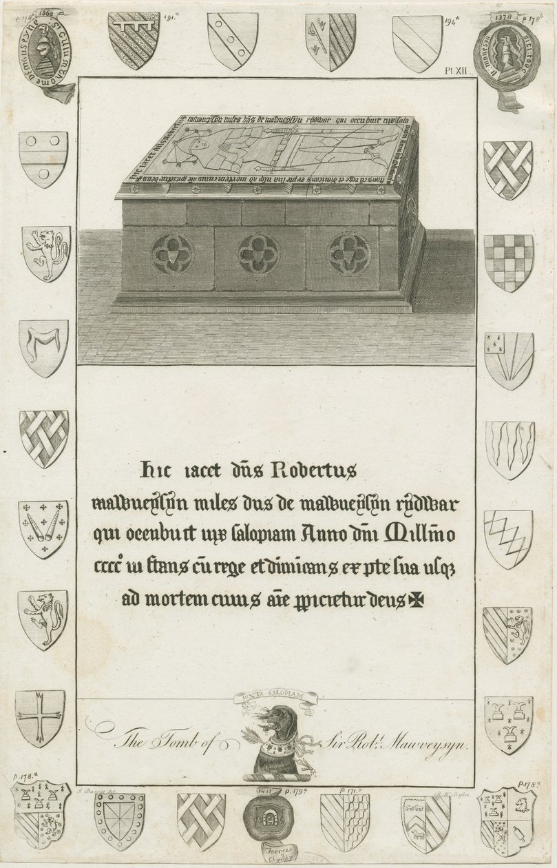 Mavesyn Ridware - Tomb of Sir Robert Mavesyn by School English