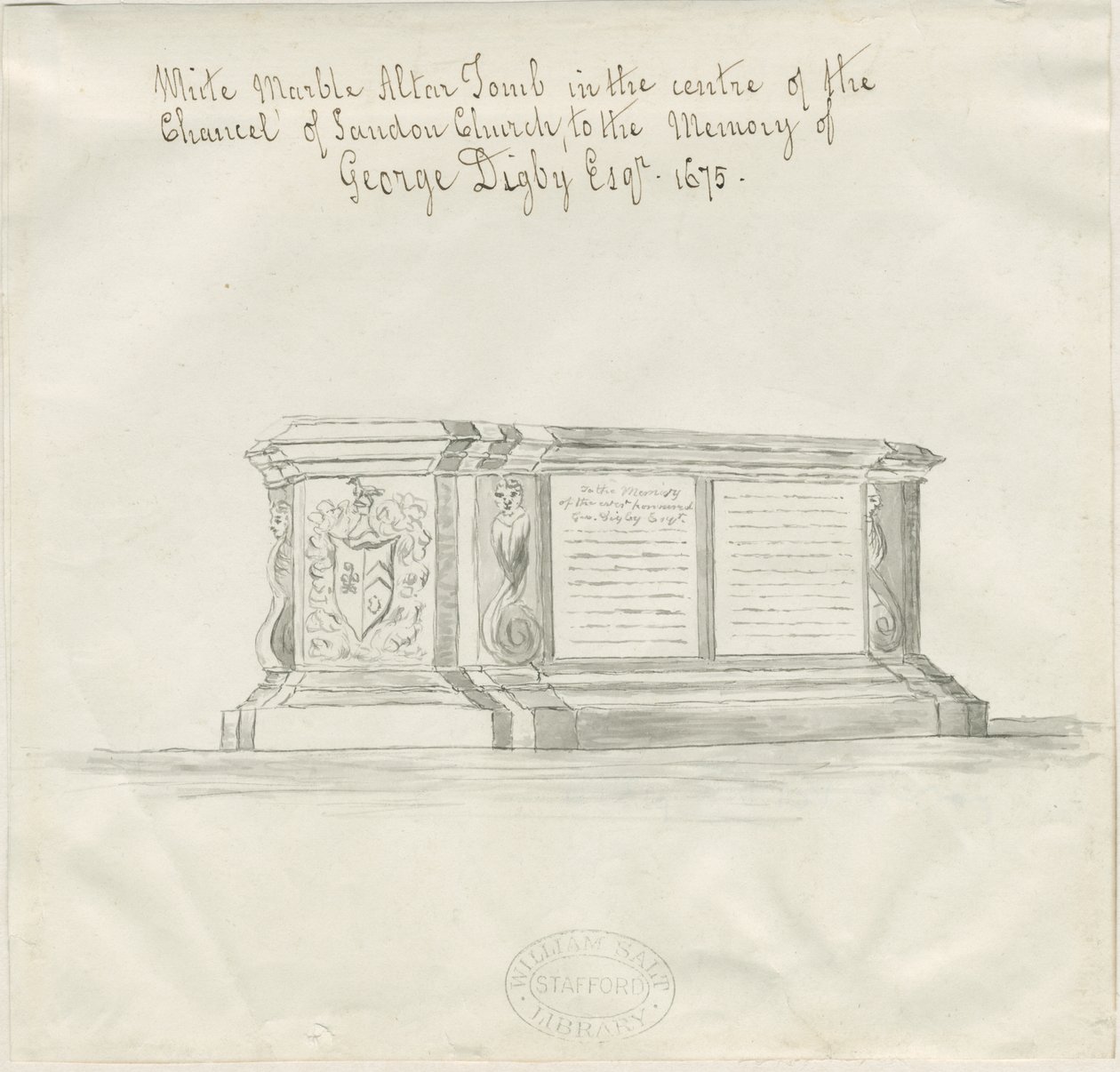 Sandon Church - Tomb of George Digby by School English