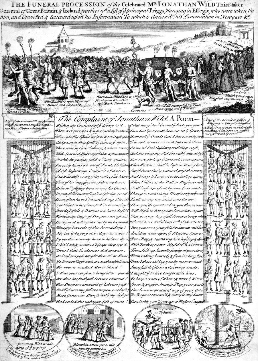 The Funeral Procession of Jonathan Wild by School English