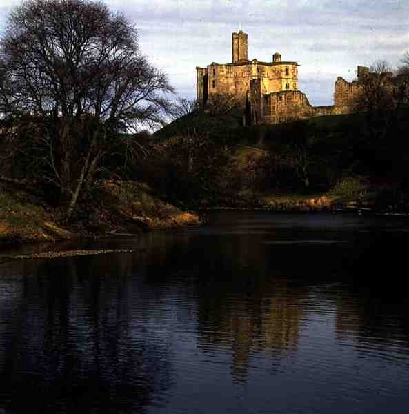 View of Warkworth Castle, Percy Family Seat by School English