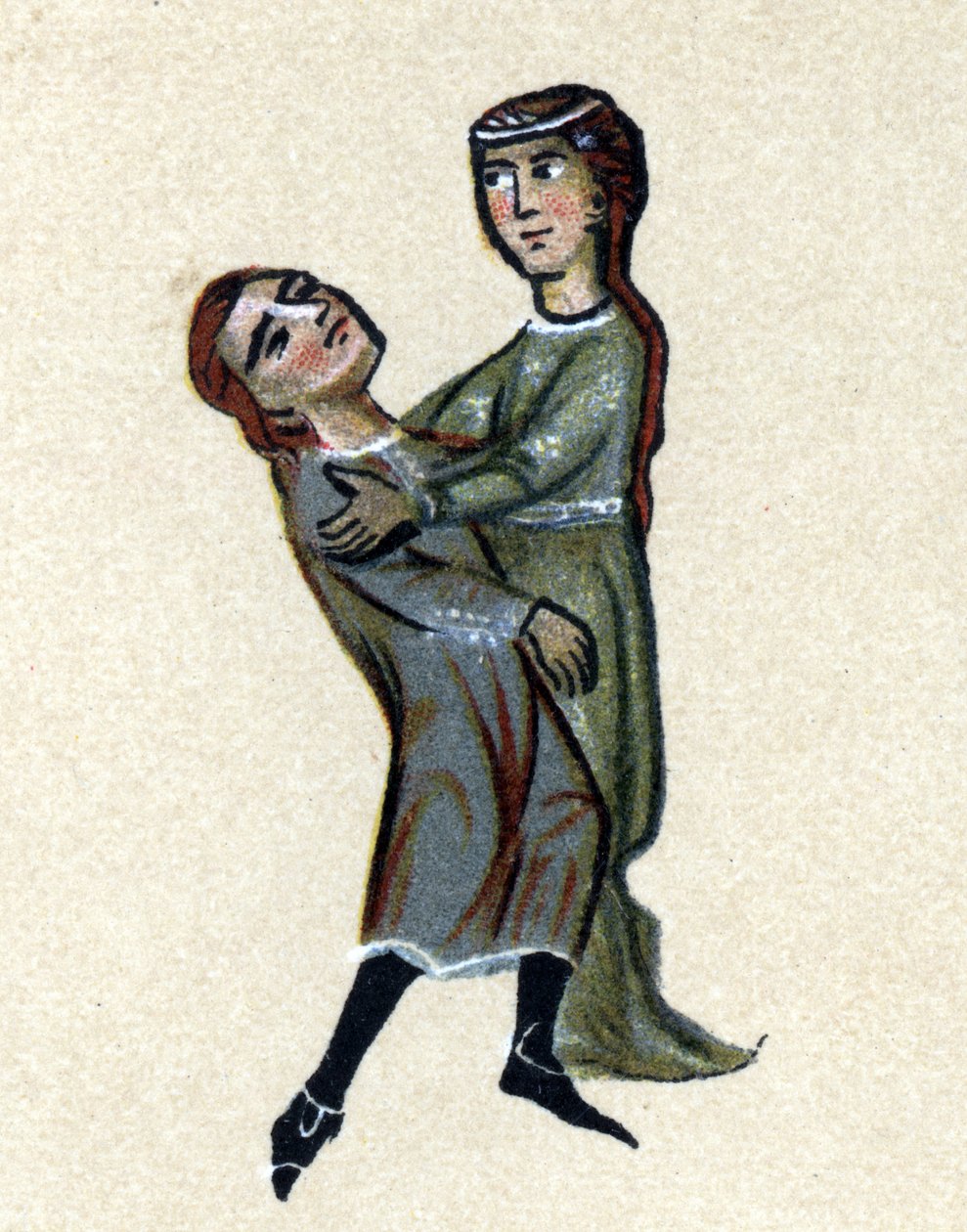 A Troubadour of the Middle Ages, illustration from 