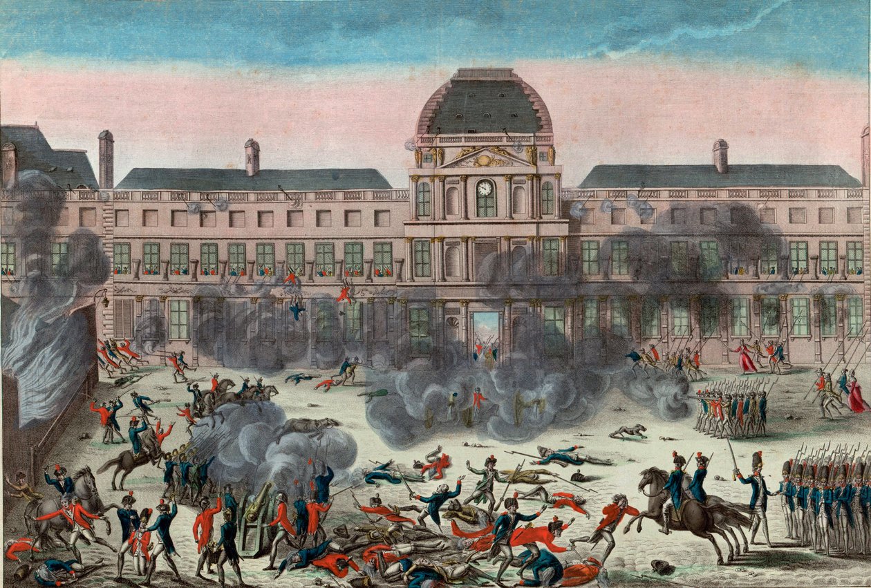 Attack on the Tuileries by School French