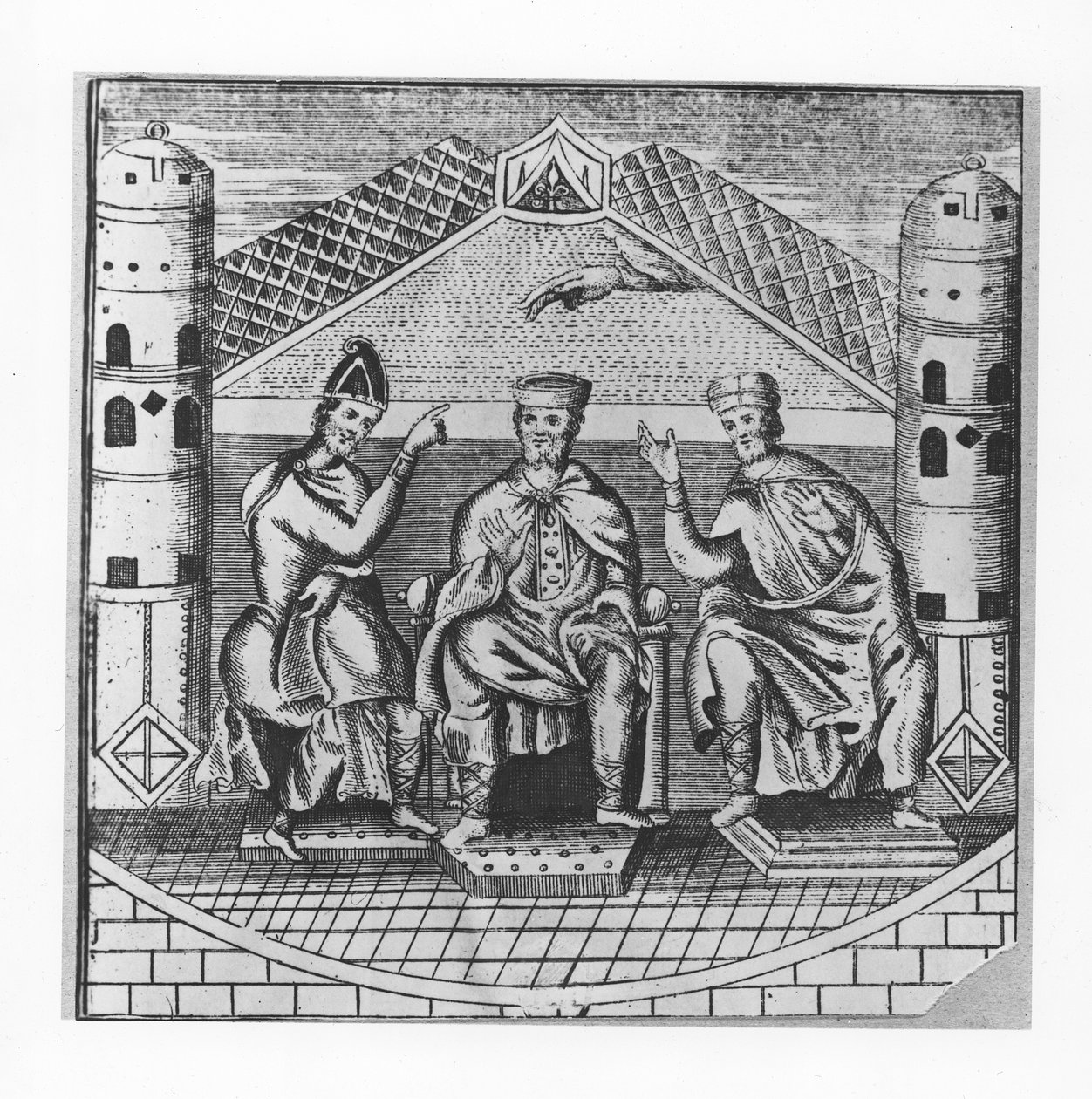 Charlemagne and his Advisers by School French