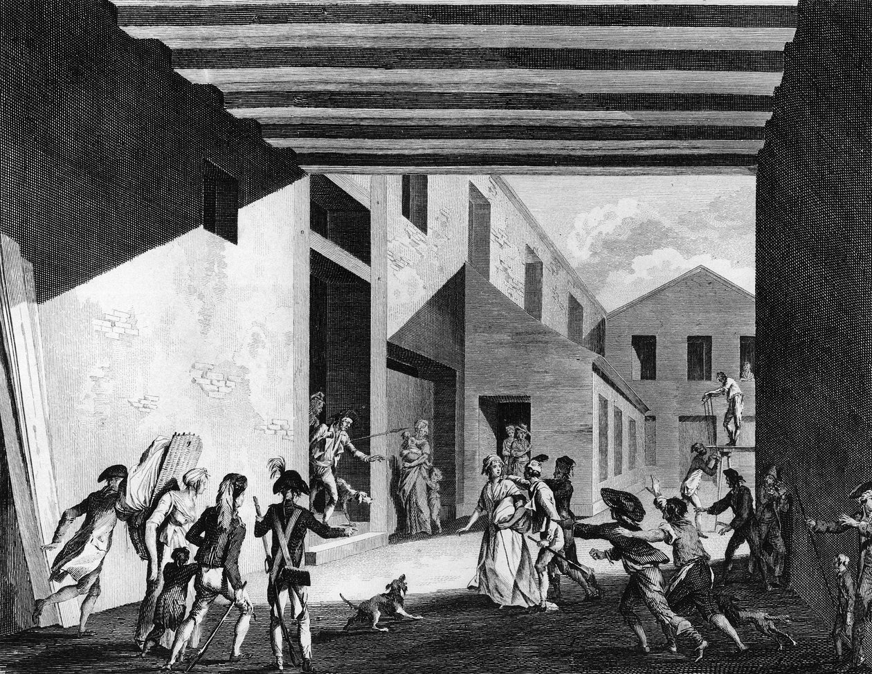 Arrest of Cecile Renaud by School French
