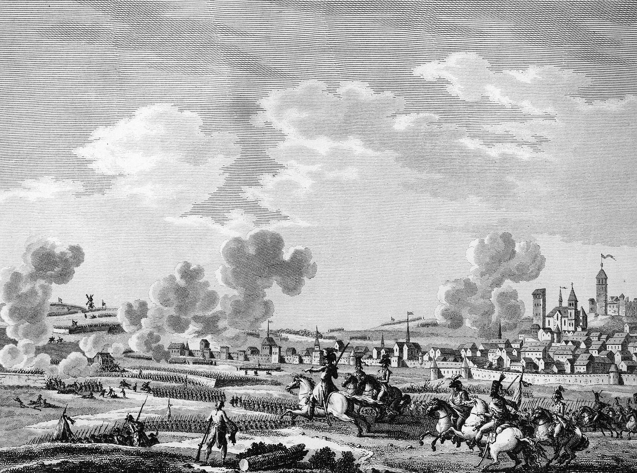 Victory of the French Revolutionaries in Jemmapes on 6 November 1792 by School French