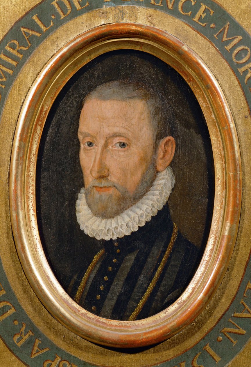 Gaspard de Coligny, Admiral, Statesman, Leader of the Huguenot Party by School French