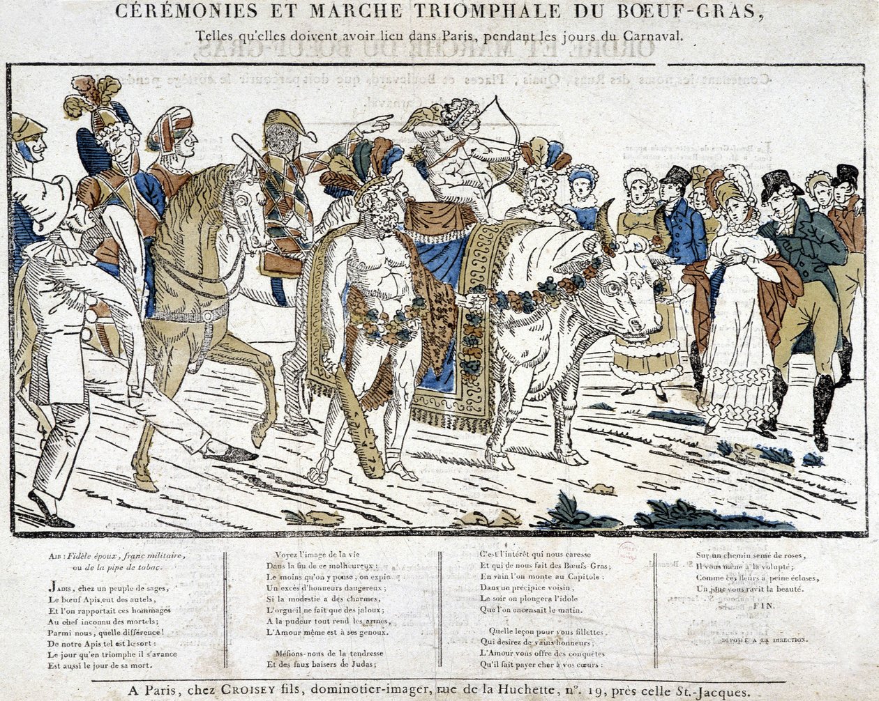 Gras Beef Ceremony During the Carnival in Paris by School French
