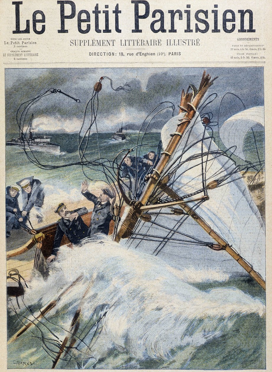 King of England Victim of a Navigation Accident on the Shamrock II (The Little Parisien) by School French