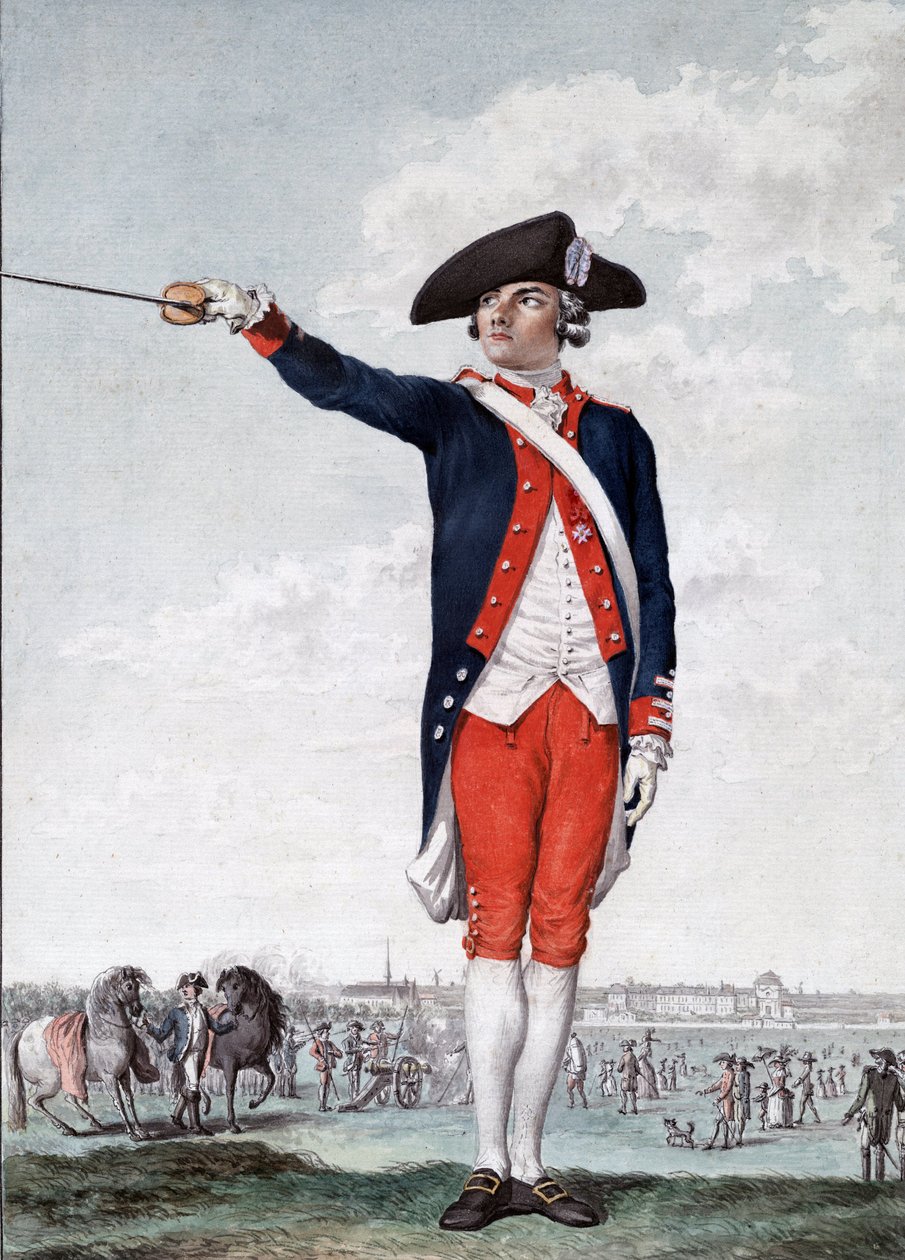 Picot de Peccaduc - Henry-Rene-Marie Picot de Peccaduc (Peccadeuc) 1770-1785 - sergeant-major at the Royal Military School in Paris by School French