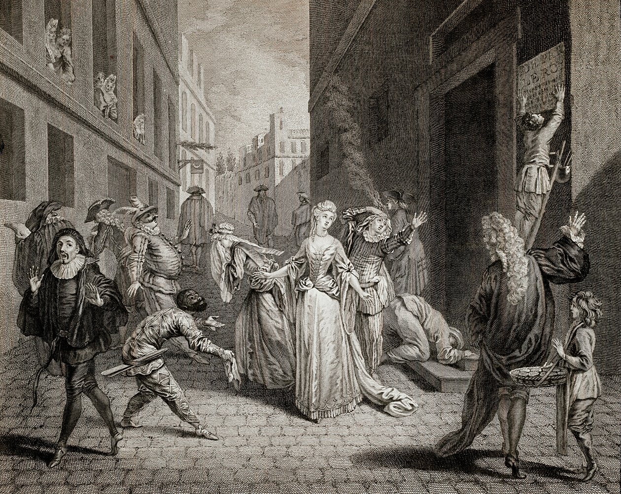 Terror (1793-1794): Italian comedians (interpreting characters from the Commedia dell