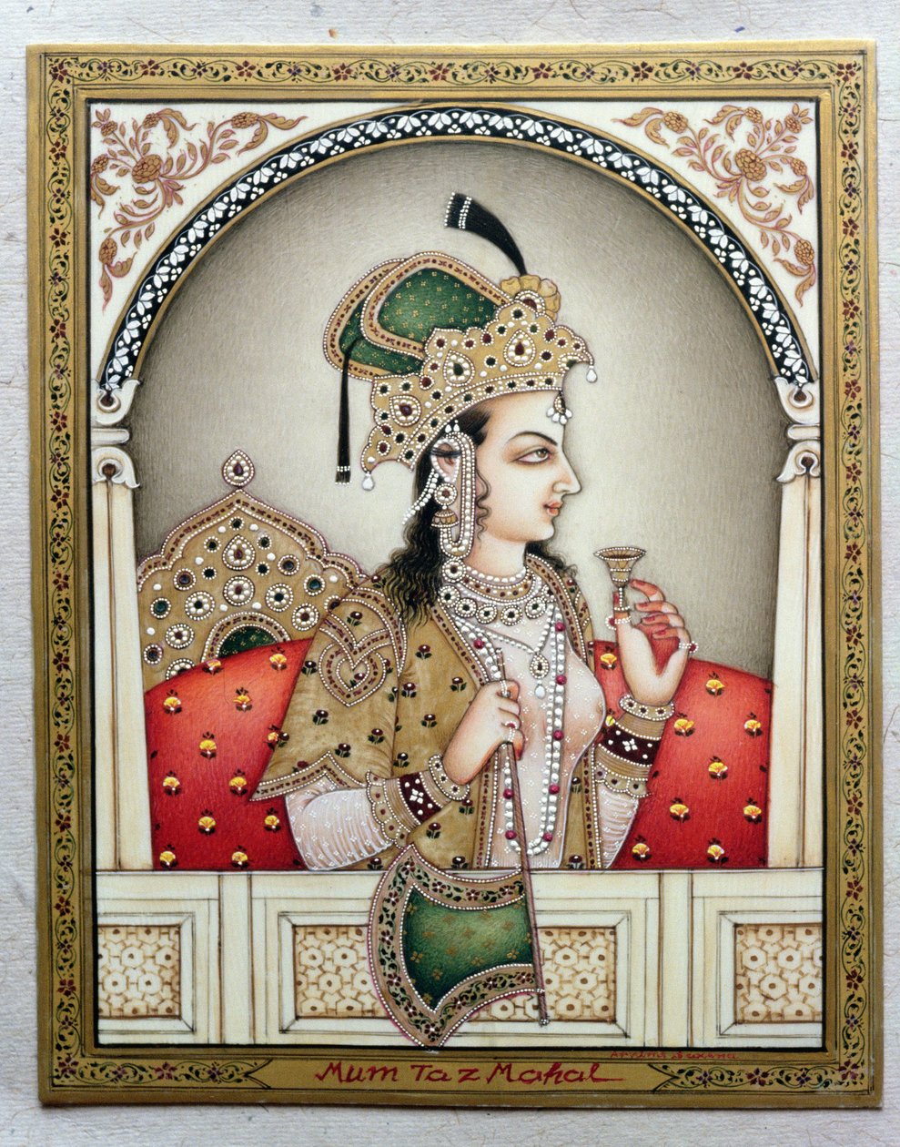 Portrait of Arjumand Banu Begum (Mumtaz-i Mahal) by School Indian