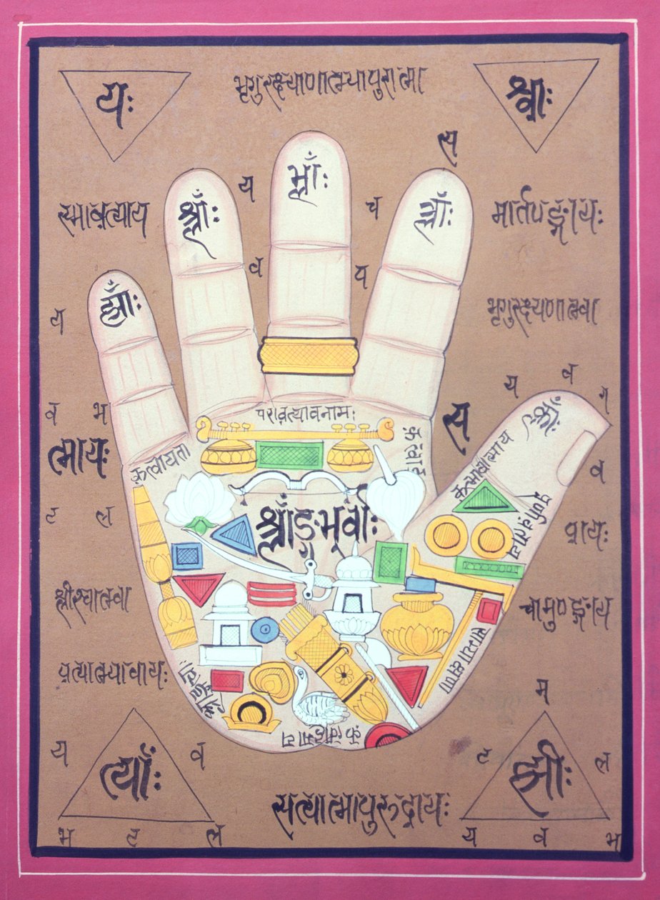 Tantric Diagram of the Left Hand by School Indian