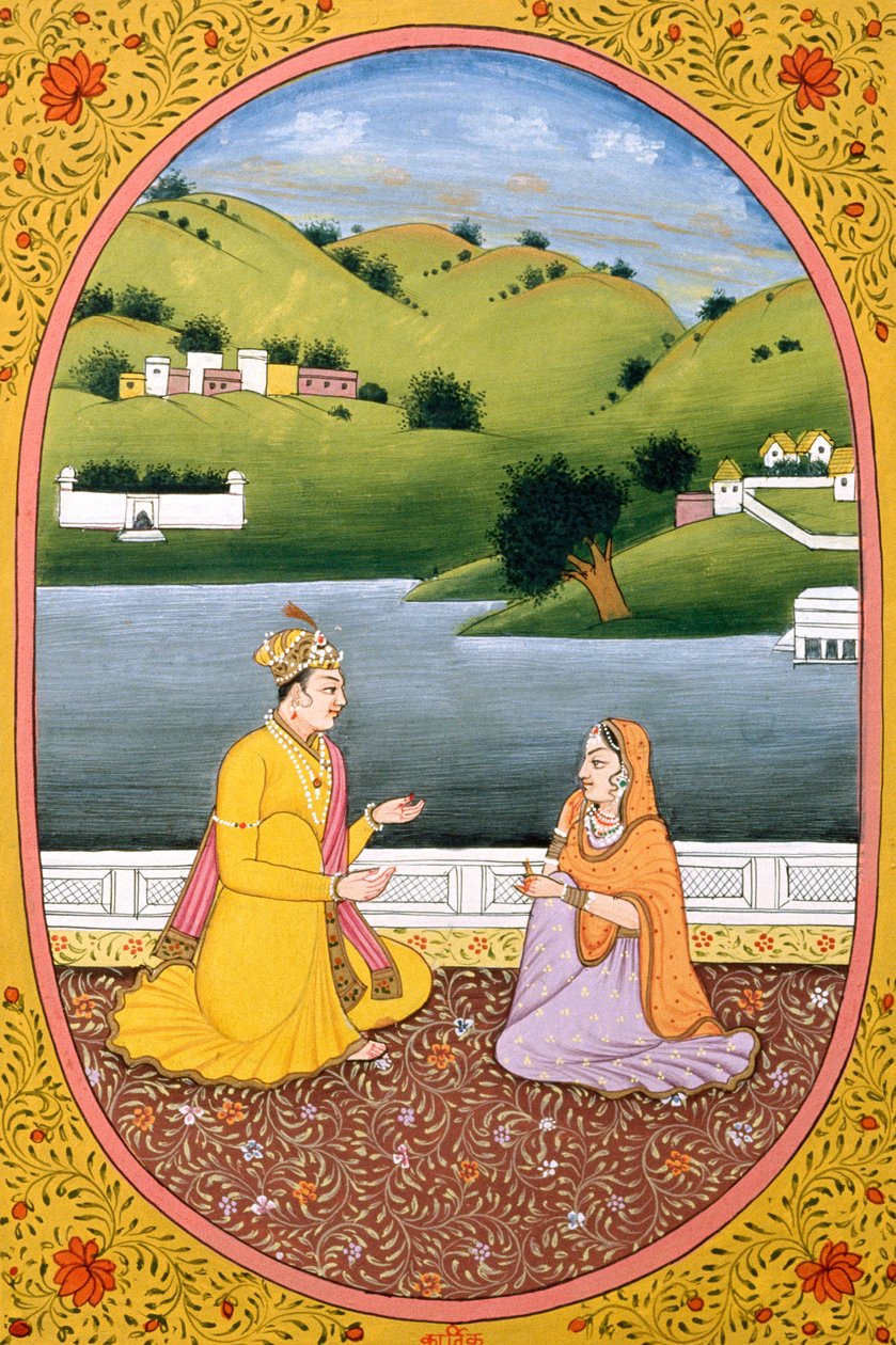 Year Calendar Picture for a Hindu Month Kartik, India by School Indian