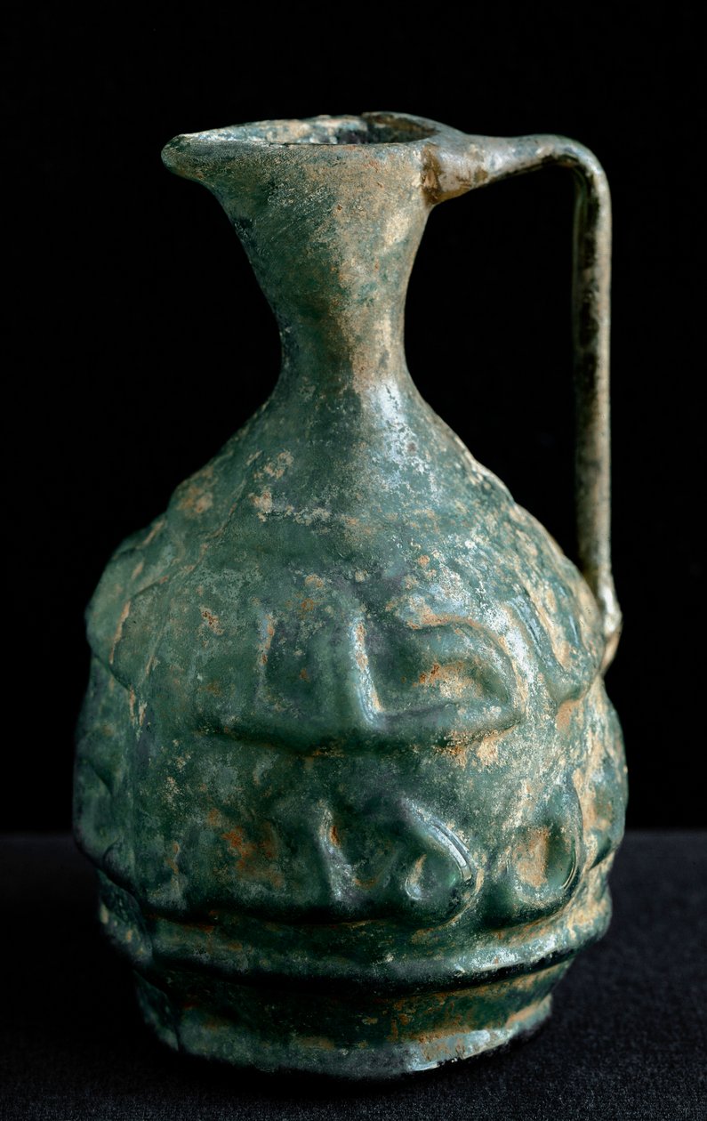 Small glass amphora with inscriptions. 9th-10th century From Iraq by School Iraqi
