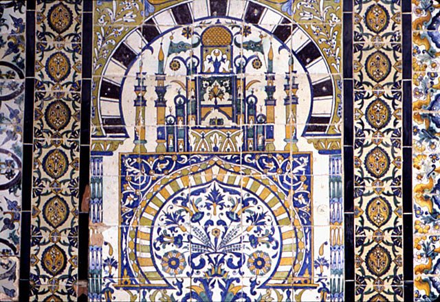 Tunisia in Kairouan: decoration of the Mosque by School Islamic