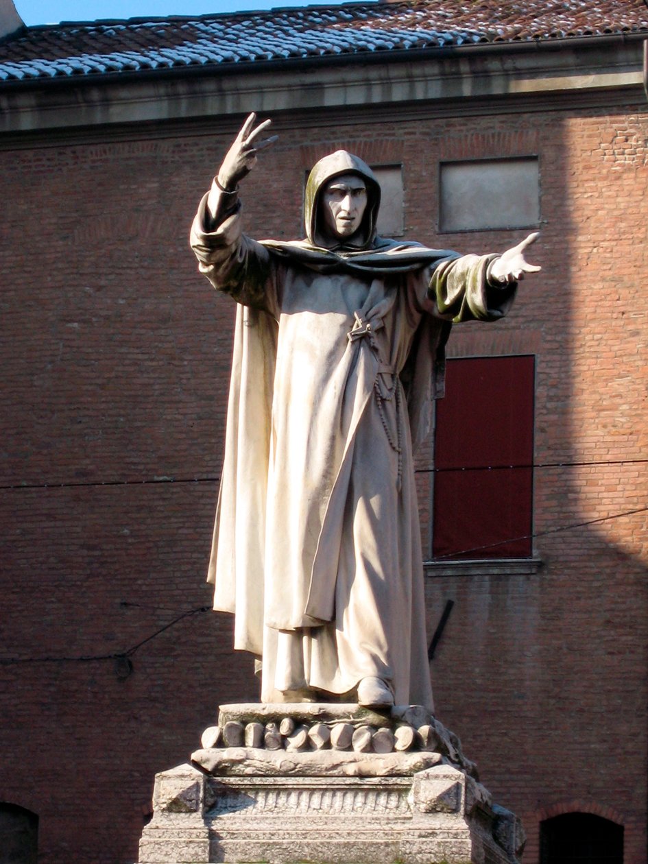 Statue of Jerome Savonarola by School Italian
