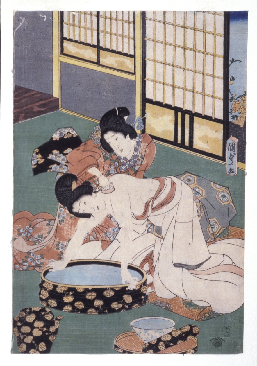 Companion Wiping Powder Off Woman
