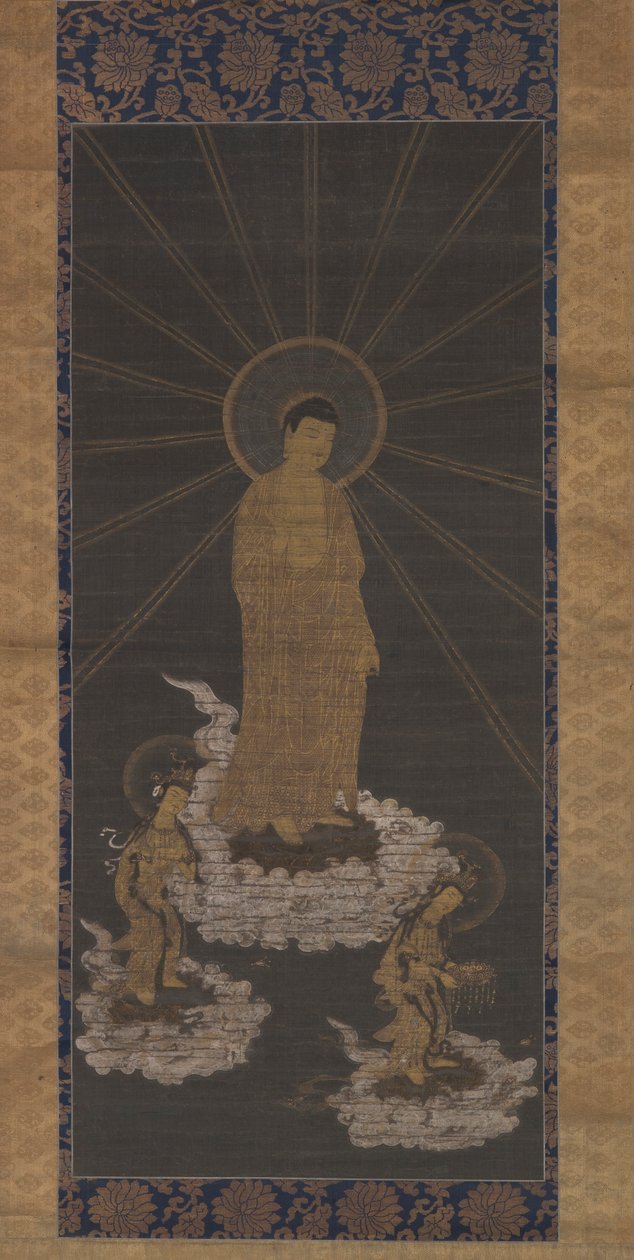 Descent of Amida, or Raigo, Muromachi Period c.1333-1568 by School Japanese