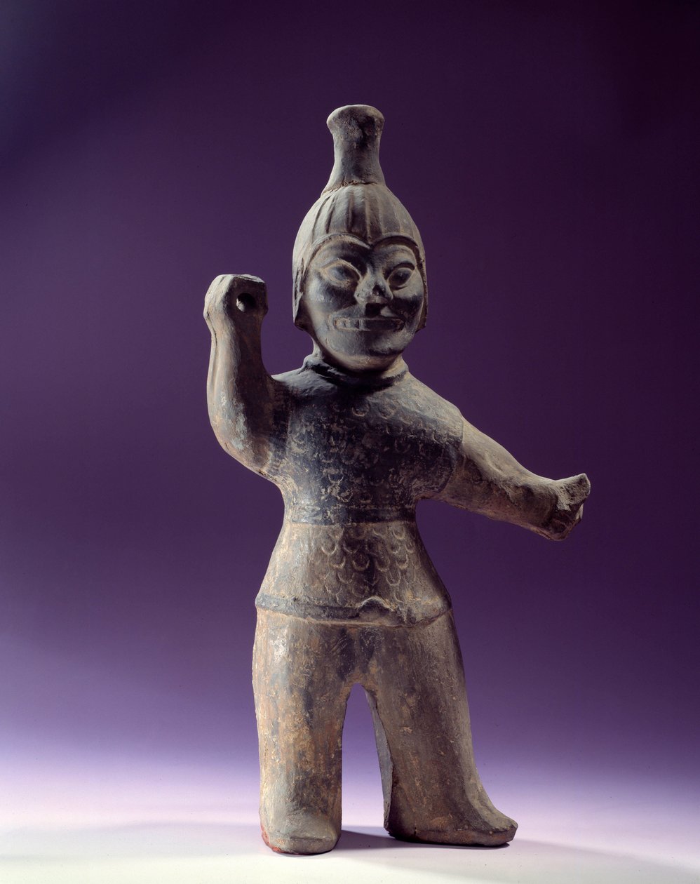 Korean Art: Figurine of Exorcist. Period of the Three Kingdoms (57 BC-668 AD). Paris, Cernuschi Museum by School Korean