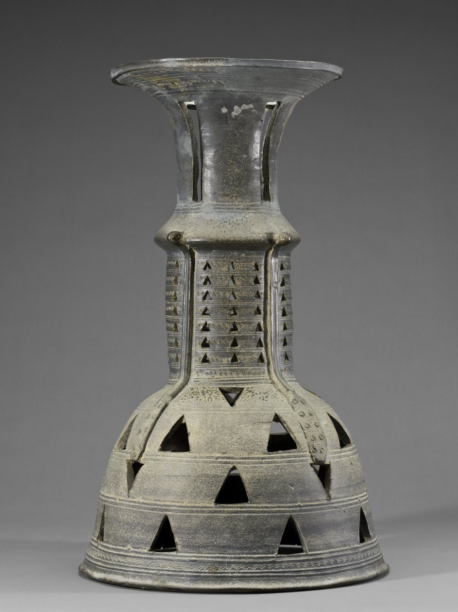 Ceremonial Stand with Snake, Abstract, and Openwork Decoration, Three Kingdoms Period, Kaya by School Korean