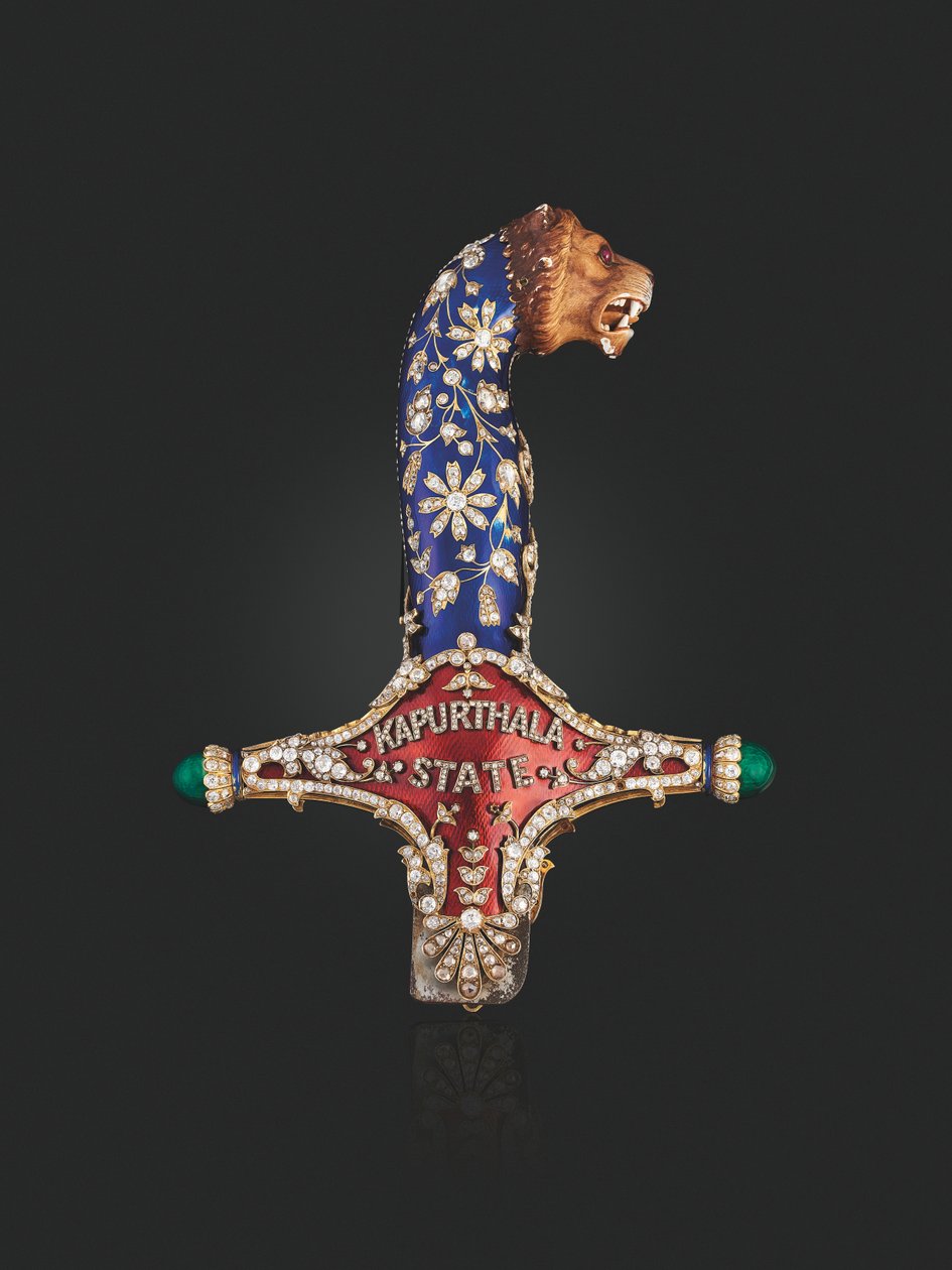 Hilt of the State Sword of Maharaja Jagatjit Singh of Kapurthala, c.1900 by School Mughal