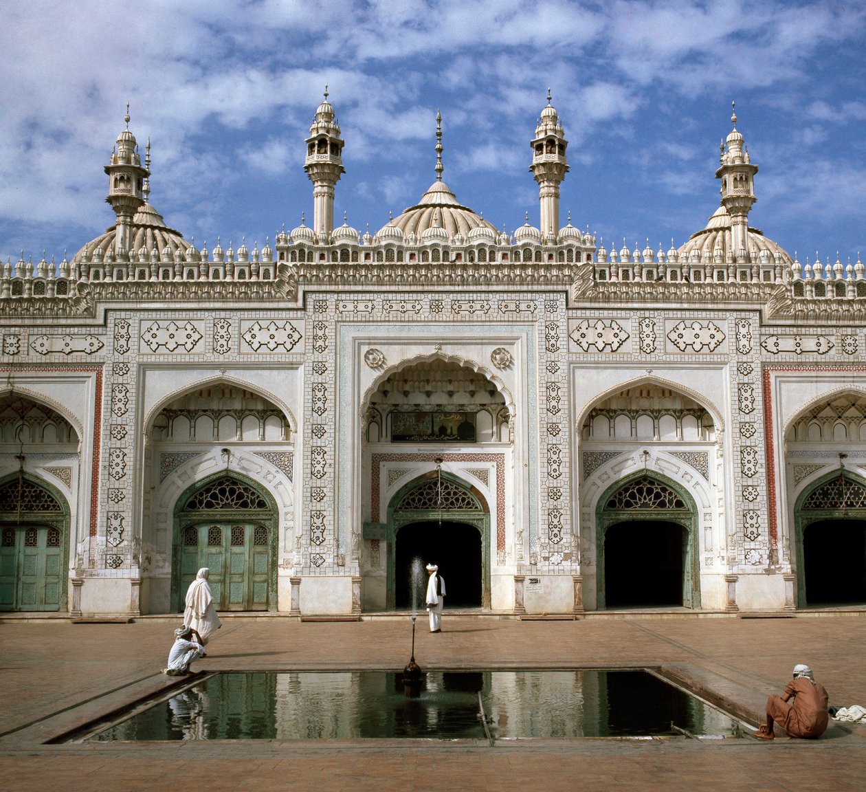 View of the Mohabbat Khan 17th-century mosque by School Pakistani