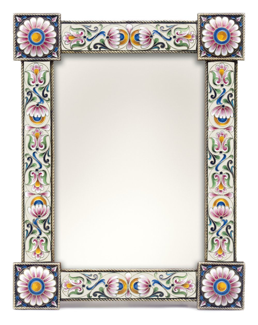 A Silver-Gilt and Cloisonne Enamel Photograph Frame, c.1900 by School Russian