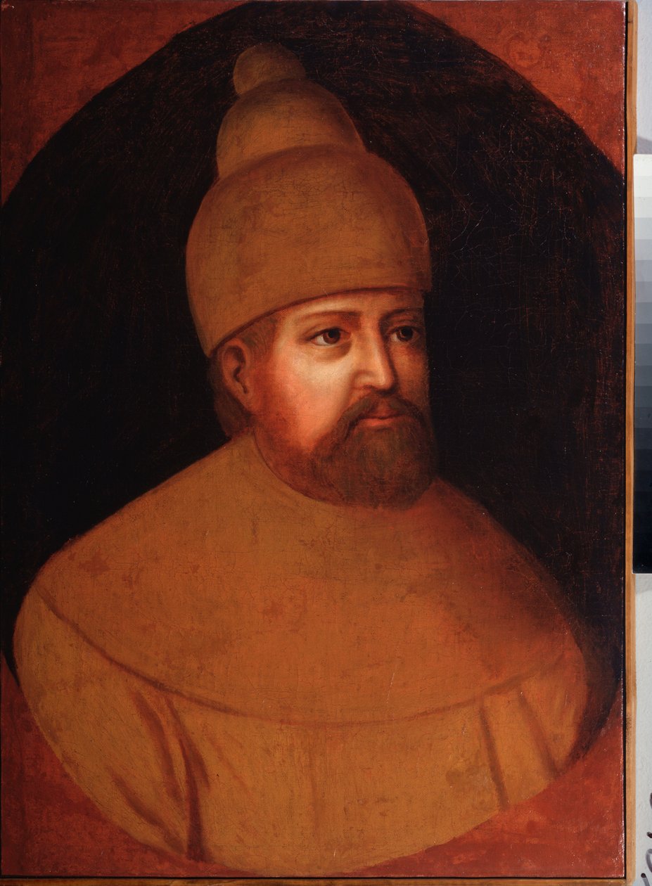 Portrait of Tsar Michael I Fyodorovich Romanov of Russia by School Russian